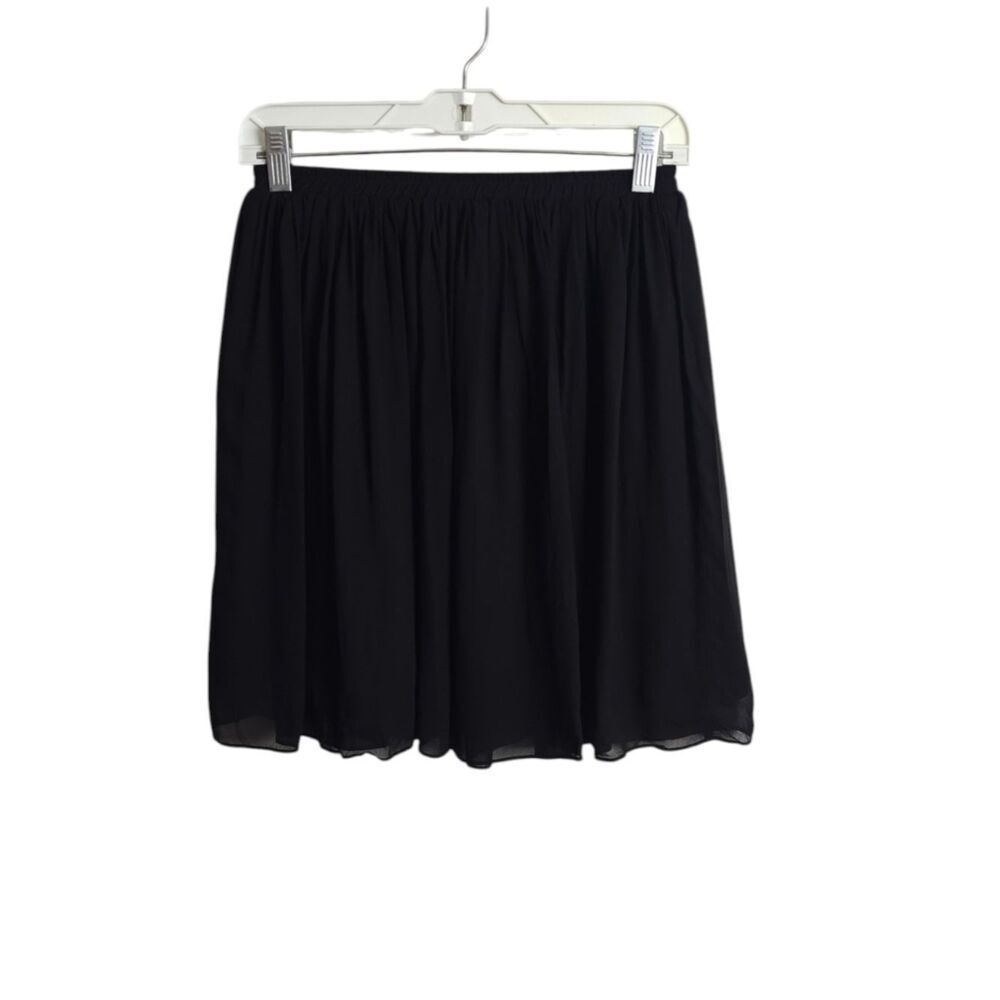 Anna Sui Black Circle Skirt with Elastic Waist